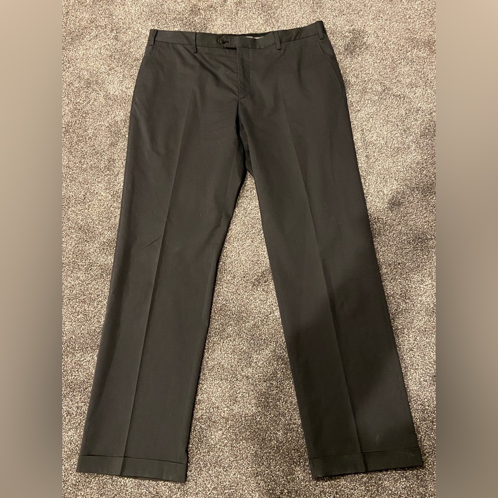 Giorgio Armani Classic Dark Grey Men’s Dress Pants Wool 40x34.5 Made In Italy